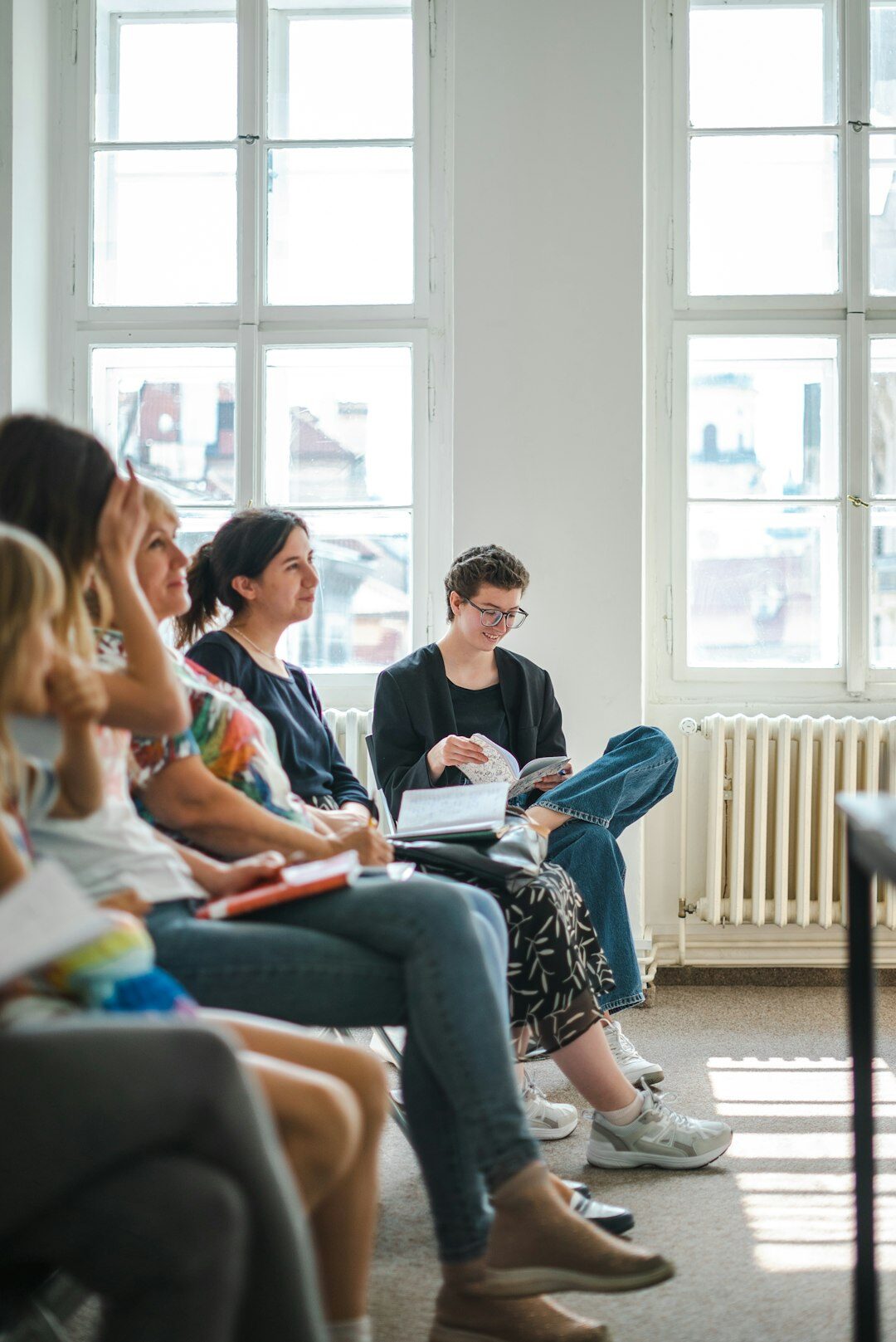 young people in discussion