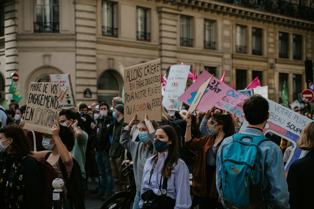 young people protesting